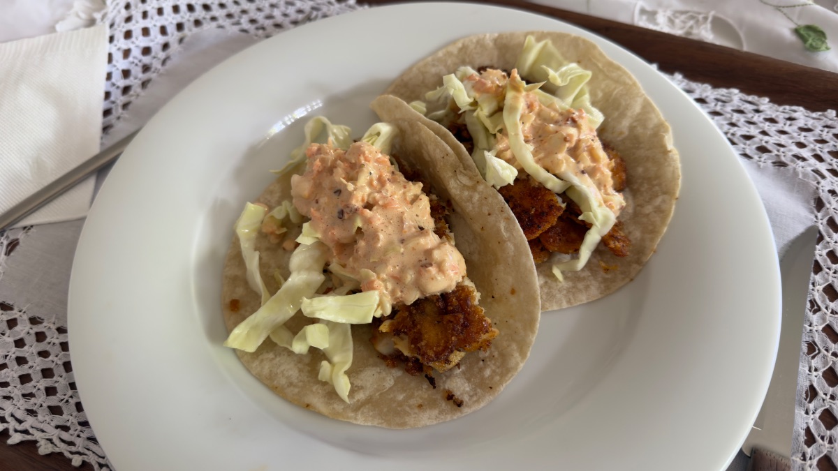 Fish Tacos With Creamy Slaw
