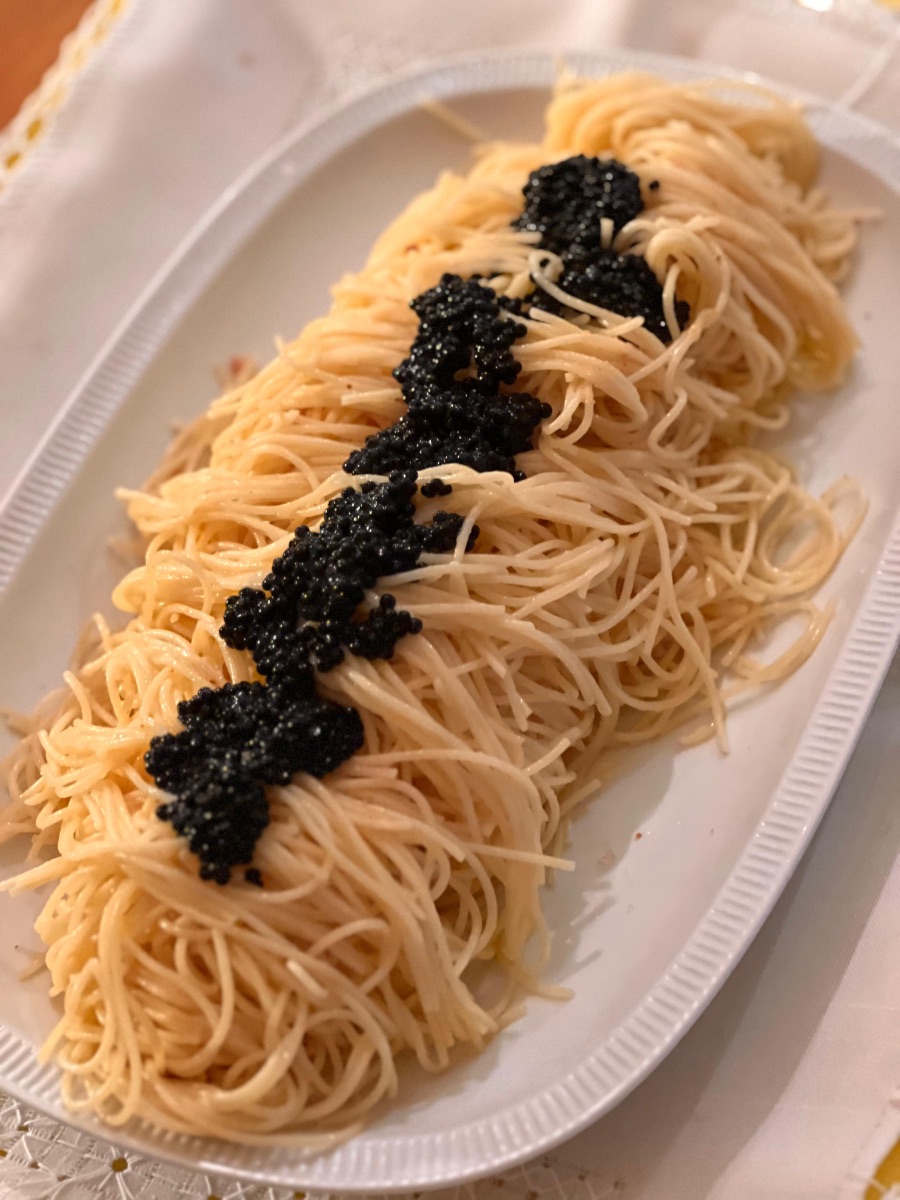 Capellini With Caviar