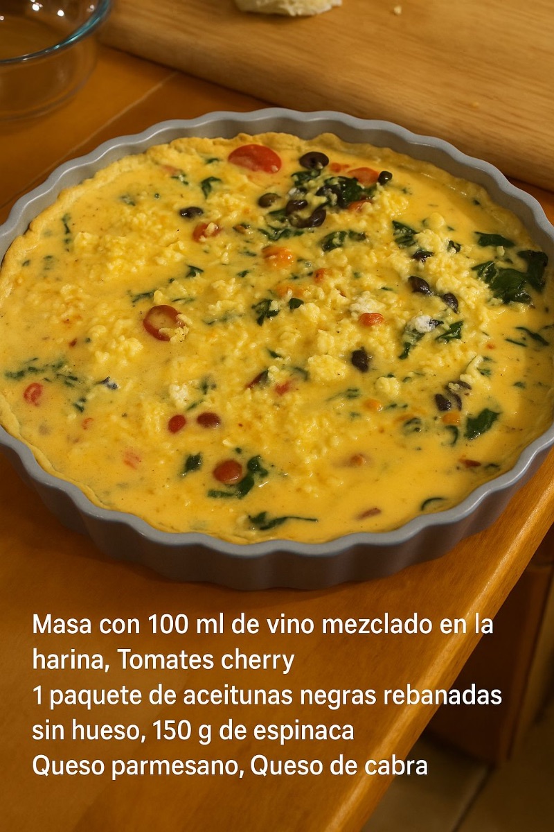 Spinach, Tomato, And Feta Quiche