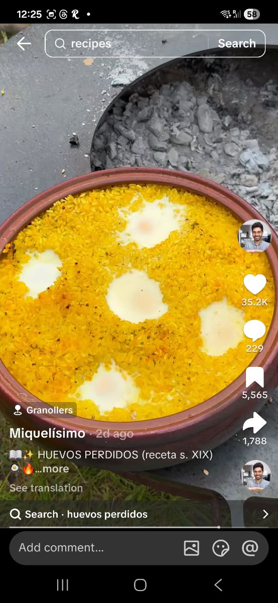 Huevos Perdidos (receta S. Xix)