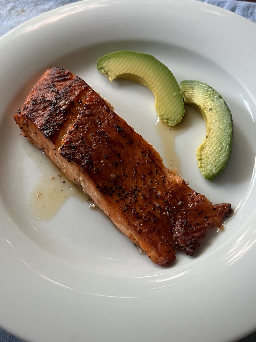 Pan-Seared Salmon With Avocado