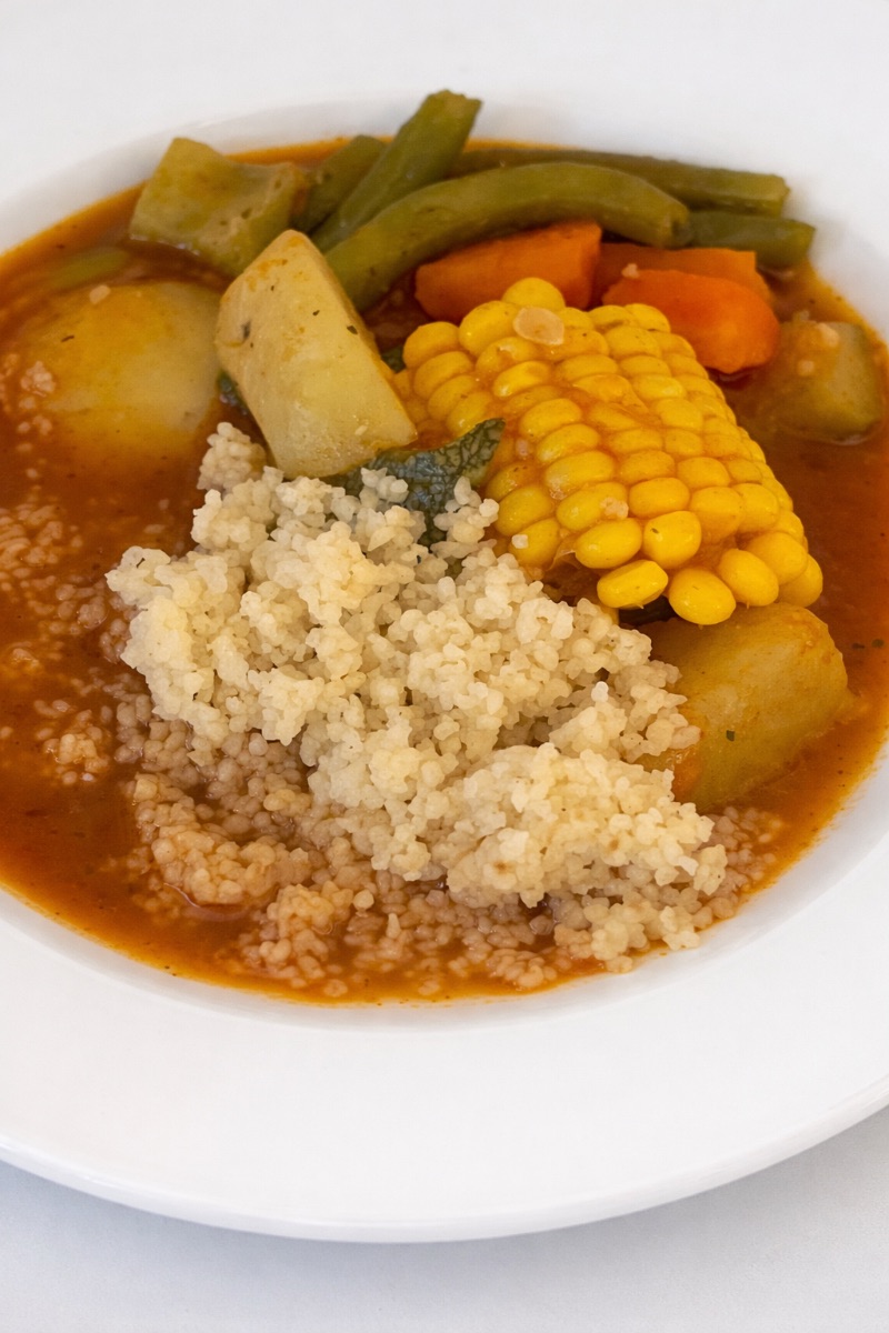 Moroccan Couscous with vegetables stew